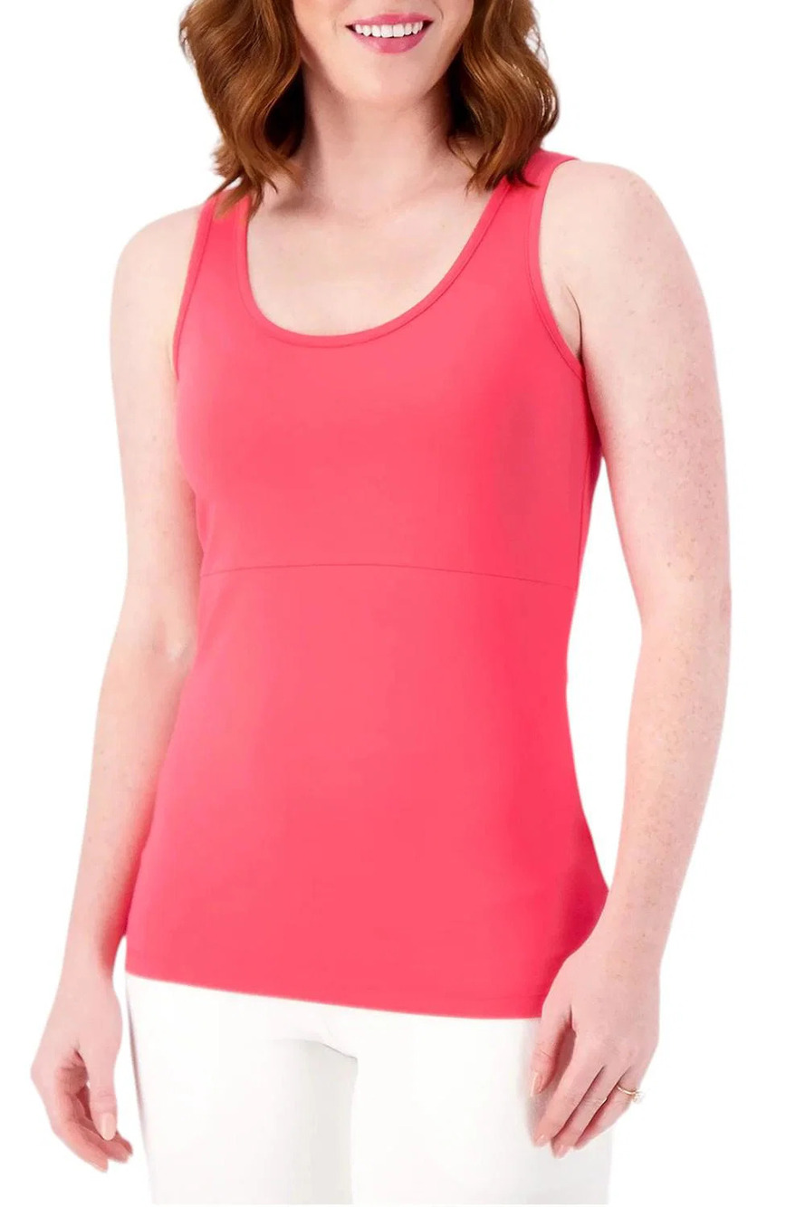 Women with Control Tummy Control Tank Top Coral Shell - Regular